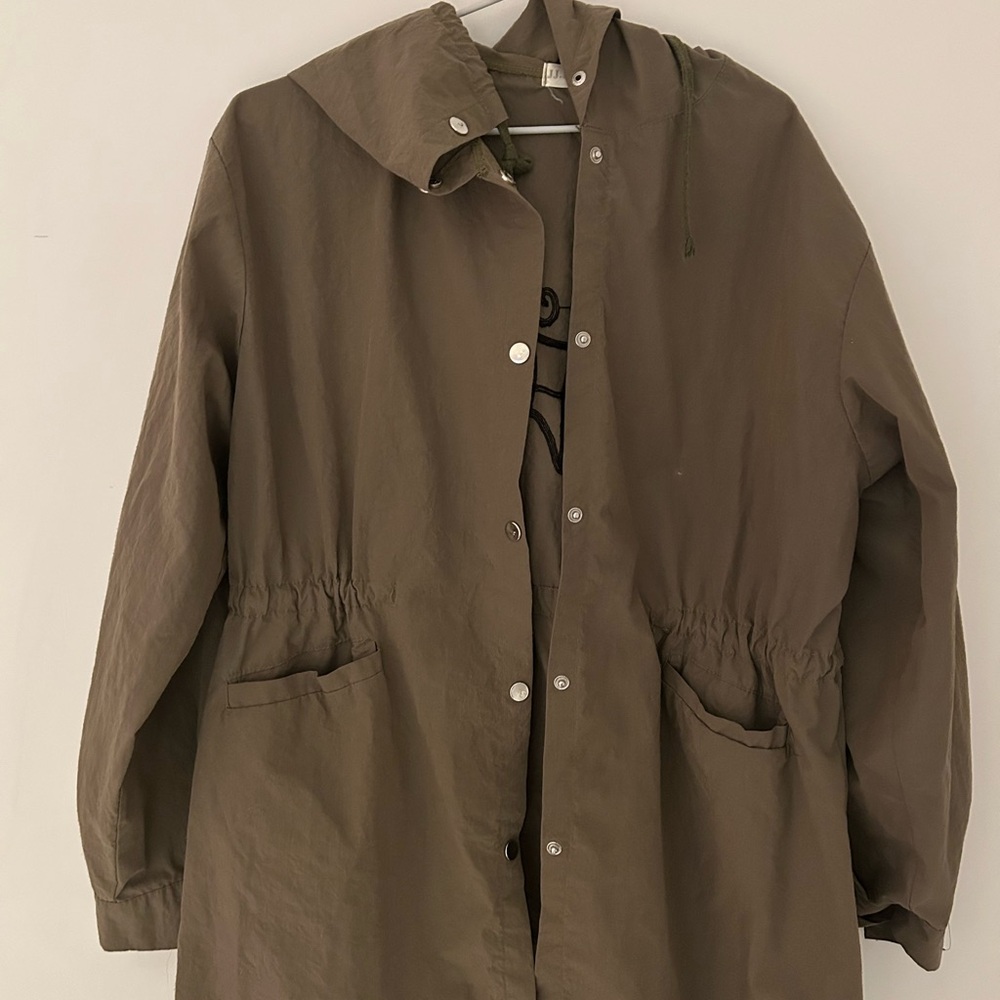 Khaki Women's Pea Coat